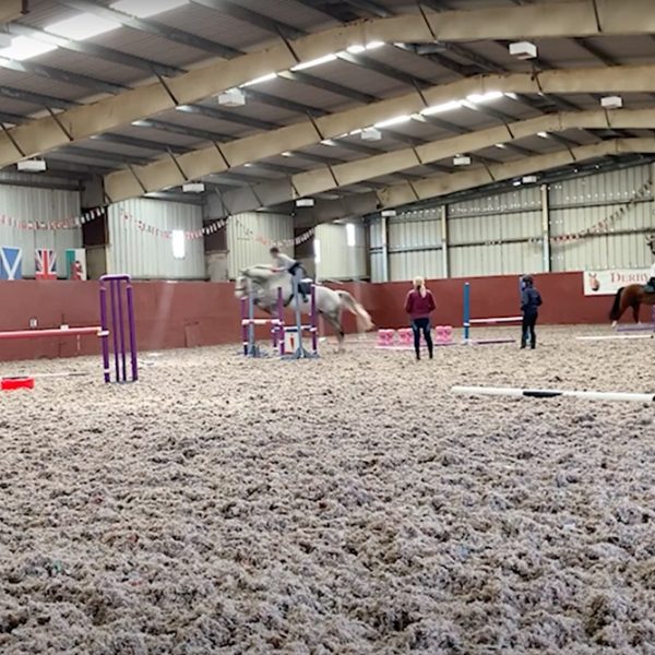 The indoor riding school at Provanston